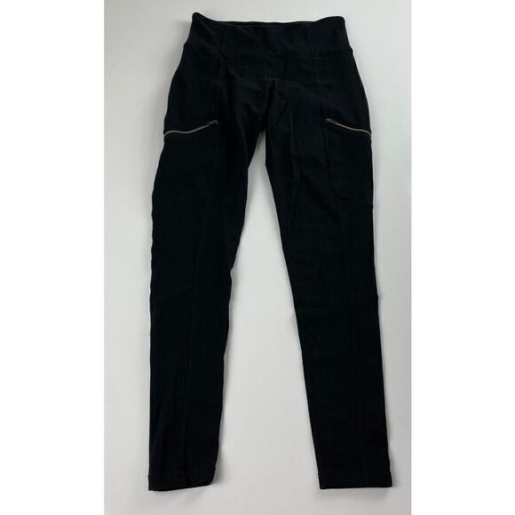 Athleta Pants - Athleta Side Zip Leggings Womens XS Black Athleisure  BK0470